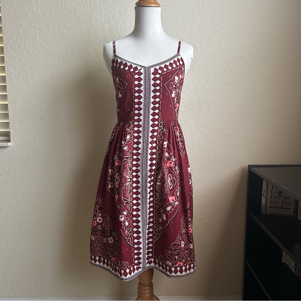Banana Republic - Boho Print Sleeveless Midi Dress
